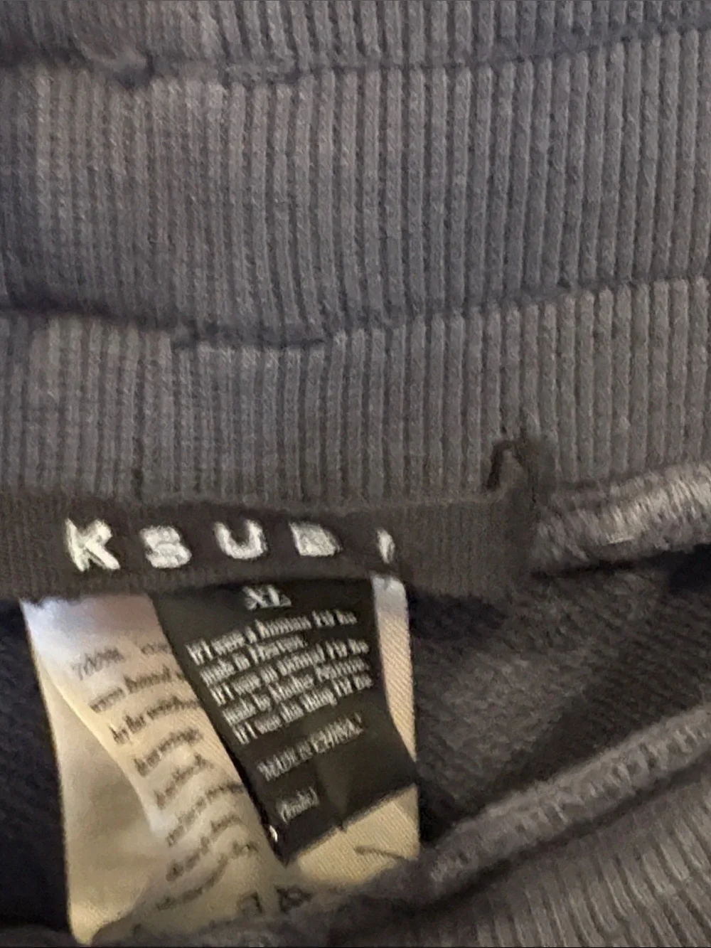 Ksubi Trak Sweatpants Mens XL blue  Jogger Pants Zip Pockets Logo Gym Pumpcover